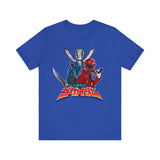Gokai Red/Blue Super Sentai T Shirt Custom Graphic Art Cosplay Shirts Power Rangers Retro Vintage 90s Tee