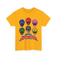 Gokaiger Helmets XL Super Sentai T Shirt Custom Graphic Art Cosplay Shirts Power Rangers Retro Vintage 90s Tee