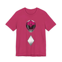 MMPR Pink Helmet Super Sentai T Shirt Custom Graphic Art Cosplay Shirts Power Rangers Retro Vintage 90s Tee