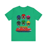 Zyuranger Helmets Super Sentai T Shirt Custom Graphic Art Cosplay Shirts Power Rangers Retro Vintage 90s Tee