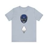 Blue Helmet Super Sentai T Shirt Custom Graphic Art Cosplay Shirts Power Rangers Retro Vintage 90s Tee