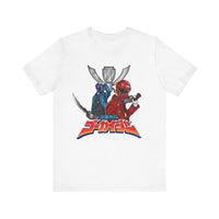 Gokai Red/Blue Super Sentai T Shirt Custom Graphic Art Cosplay Shirts Power Rangers Retro Vintage 90s Tee
