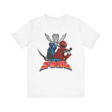 Gokai Red/Blue Super Sentai T Shirt Custom Graphic Art Cosplay Shirts Power Rangers Retro Vintage 90s Tee