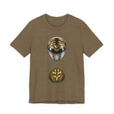 MMPR White Ranger Helmet Super Sentai T Shirt Custom Graphic Art Cosplay Shirts Power Rangers Retro Vintage 90s Tee