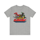 Zyurangers Red Green Mechas Super Sentai T Shirt Custom Graphic Art Cosplay Shirts Power Rangers Retro Vintage 90s Tee