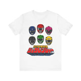 Zyuranger Helmets Super Sentai T Shirt Custom Graphic Art Cosplay Shirts Power Rangers Retro Vintage 90s Tee