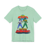 Legendary Izumi Green Ranger Changeman Blue Super Sentai T Shirt Custom Graphic Art Cosplay Shirts Power Rangers Retro Vintage Tee