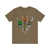 Ranger Evolution Super Sentai T Shirt Custom Graphic Art Cosplay Shirts Power Rangers Retro Vintage 90s Tee
