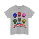 Gokaiger Helmets XL Super Sentai T Shirt Custom Graphic Art Cosplay Shirts Power Rangers Retro Vintage 90s Tee