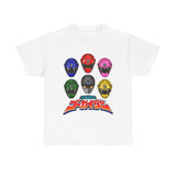 Gokaiger Helmets XL Super Sentai T Shirt Custom Graphic Art Cosplay Shirts Power Rangers Retro Vintage 90s Tee