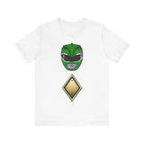 MMPR Green Helmet Super Sentai T Shirt Custom Graphic Art Cosplay Shirts Power Rangers Retro Vintage 90s Tee
