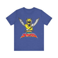 Gokaiger Yellow Roll Call  Super Sentai T Shirt Custom Graphic Art Cosplay Shirts Power Rangers Retro Vintage 90s Tee