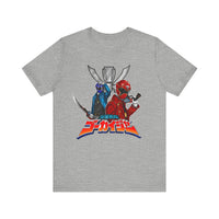Gokai Red/Blue Super Sentai T Shirt Custom Graphic Art Cosplay Shirts Power Rangers Retro Vintage 90s Tee