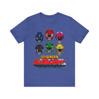 Zyuranger Helmets Super Sentai T Shirt Custom Graphic Art Cosplay Shirts Power Rangers Retro Vintage 90s Tee