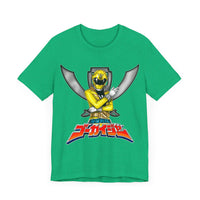 Gokaiger Yellow Roll Call  Super Sentai T Shirt Custom Graphic Art Cosplay Shirts Power Rangers Retro Vintage 90s Tee
