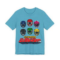 Zyuranger Helmets Super Sentai T Shirt Custom Graphic Art Cosplay Shirts Power Rangers Retro Vintage 90s Tee
