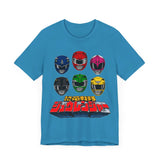 Zyuranger Helmets Super Sentai T Shirt Custom Graphic Art Cosplay Shirts Power Rangers Retro Vintage 90s Tee