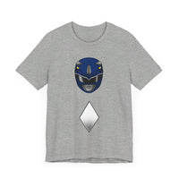Blue Helmet Super Sentai T Shirt Custom Graphic Art Cosplay Shirts Power Rangers Retro Vintage 90s Tee
