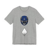 Blue Helmet Super Sentai T Shirt Custom Graphic Art Cosplay Shirts Power Rangers Retro Vintage 90s Tee