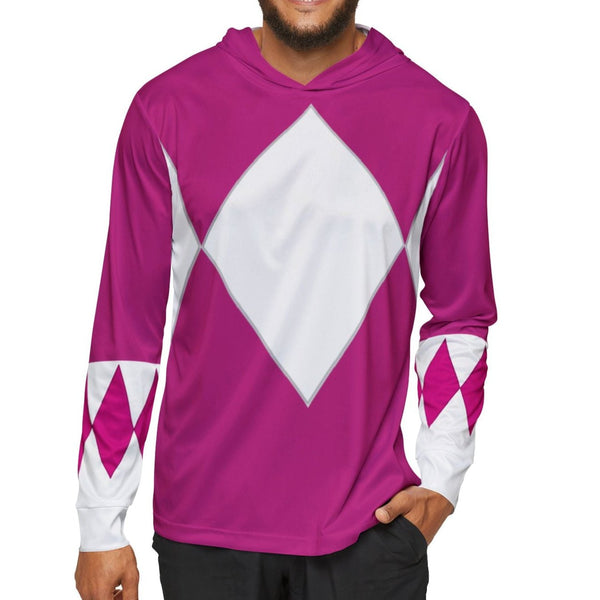 Zyuranger Pink Hoodie (Full Print) Super Sentai T Shirt Custom Graphic Art Cosplay Shirts Power Rangers Retro Vintage 90s Tee