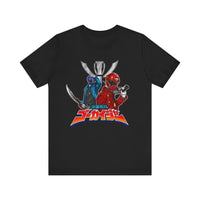 Gokai Red/Blue Super Sentai T Shirt Custom Graphic Art Cosplay Shirts Power Rangers Retro Vintage 90s Tee