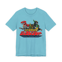 Zyurangers Red Green Mechas Super Sentai T Shirt Custom Graphic Art Cosplay Shirts Power Rangers Retro Vintage 90s Tee