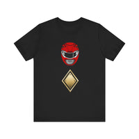 MMPR Red Dragon Shield Super Sentai T Shirt Custom Graphic Art Cosplay Shirts Power Rangers Retro Vintage 90s Tee