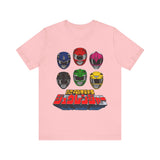 Zyuranger Helmets Super Sentai T Shirt Custom Graphic Art Cosplay Shirts Power Rangers Retro Vintage 90s Tee