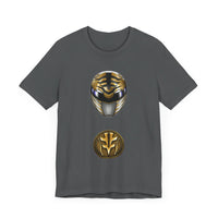 MMPR White Ranger Helmet Super Sentai T Shirt Custom Graphic Art Cosplay Shirts Power Rangers Retro Vintage 90s Tee