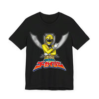 Gokaiger Yellow Roll Call  Super Sentai T Shirt Custom Graphic Art Cosplay Shirts Power Rangers Retro Vintage 90s Tee