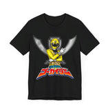 Gokaiger Yellow Roll Call  Super Sentai T Shirt Custom Graphic Art Cosplay Shirts Power Rangers Retro Vintage 90s Tee