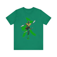 Green Samurai Dragon Ranger Super Sentai T Shirt Custom Graphic Art Cosplay Shirts Power Rangers Retro Vintage 90s Tee