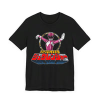 Pink Zyuranger Super Sentai T Shirt Custom Graphic Art Cosplay Shirts Power Rangers Retro Vintage 90s Tee