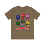 Gokaiger Helmets Super Sentai T Shirt Custom Graphic Art Cosplay Shirts Power Rangers Retro Vintage 90s Tee