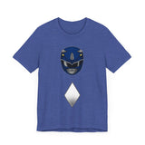 Blue Helmet Super Sentai T Shirt Custom Graphic Art Cosplay Shirts Power Rangers Retro Vintage 90s Tee