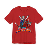 Gokai Red/Blue Super Sentai T Shirt Custom Graphic Art Cosplay Shirts Power Rangers Retro Vintage 90s Tee