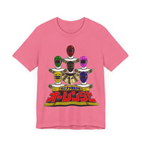 Ohranger Team Super Sentai T Shirt Custom Graphic Art Cosplay Shirts Power Rangers Retro Vintage 90s Tee
