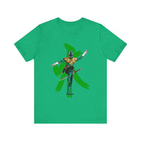Green Samurai Dragon Ranger Super Sentai T Shirt Custom Graphic Art Cosplay Shirts Power Rangers Retro Vintage 90s Tee