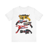 Sentai Blasters Super Sentai T Shirt Custom Graphic Art Cosplay Shirts Power Rangers Retro Vintage 90s Tee