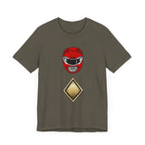 MMPR Red Dragon Shield Super Sentai T Shirt Custom Graphic Art Cosplay Shirts Power Rangers Retro Vintage 90s Tee