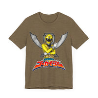Gokaiger Yellow Roll Call  Super Sentai T Shirt Custom Graphic Art Cosplay Shirts Power Rangers Retro Vintage 90s Tee