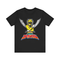 Gokaiger Yellow Roll Call  Super Sentai T Shirt Custom Graphic Art Cosplay Shirts Power Rangers Retro Vintage 90s Tee