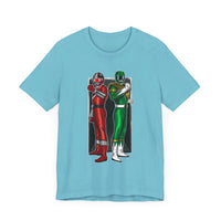 BFF Rangers Super Sentai T Shirt Custom Graphic Art Cosplay Shirts Green Ranger Power Rangers Retro Vintage 90s Tee