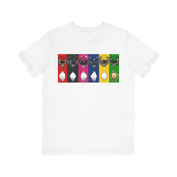MMPR Colors Super Sentai T Shirt Custom Graphic Art Cosplay Shirts Power Rangers Retro Vintage 90s Tee