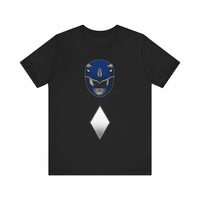 Blue Helmet Super Sentai T Shirt Custom Graphic Art Cosplay Shirts Power Rangers Retro Vintage 90s Tee