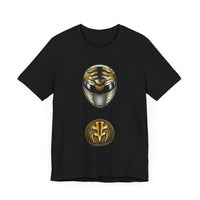 MMPR White Ranger Helmet Super Sentai T Shirt Custom Graphic Art Cosplay Shirts Power Rangers Retro Vintage 90s Tee
