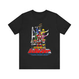 Zyuranger Super Sentai T Shirt Custom Graphic Art Cosplay Shirts Power Rangers Retro Vintage 90s Tee