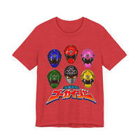 Gokaiger Helmets Super Sentai T Shirt Custom Graphic Art Cosplay Shirts Power Rangers Retro Vintage 90s Tee