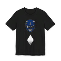 Blue Helmet Super Sentai T Shirt Custom Graphic Art Cosplay Shirts Power Rangers Retro Vintage 90s Tee