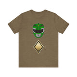 MMPR Green Helmet Super Sentai T Shirt Custom Graphic Art Cosplay Shirts Power Rangers Retro Vintage 90s Tee